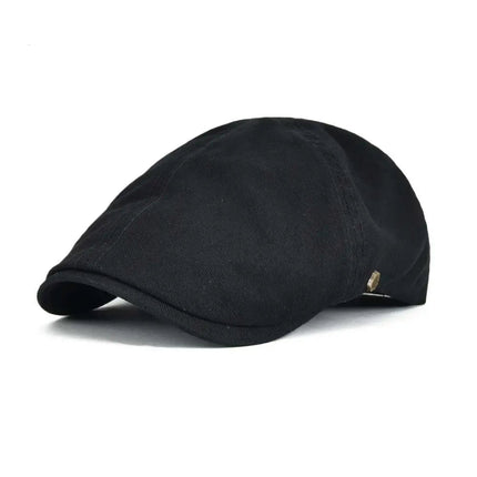 Béret léger en coton - Noir - L (58 - 59cm) | La boutique du chapeau