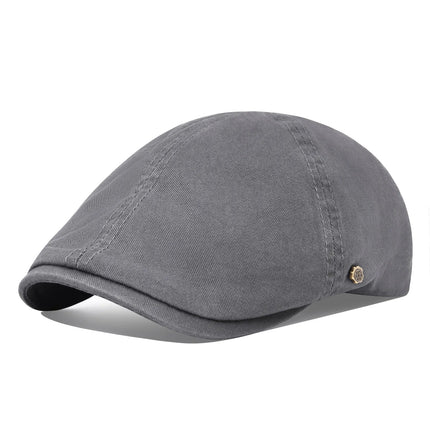 Béret léger en coton - Gris - L (58 - 59cm) | La boutique du chapeau