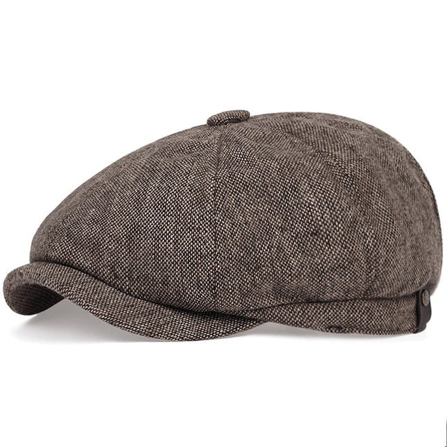 Béret plat à coutures - Marron - M (56 - 58cm) | La boutique du chapeau