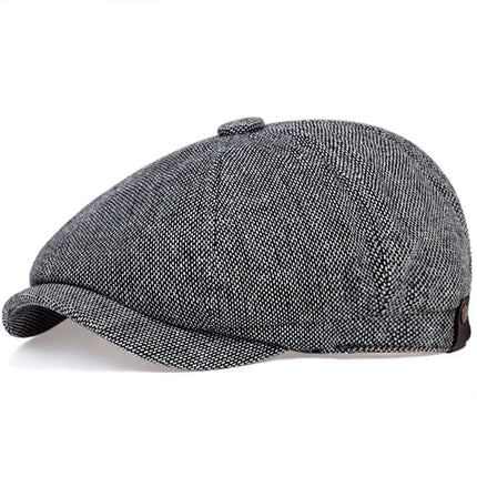 Béret plat à coutures - Gris - M (56 - 58cm) | La boutique du chapeau