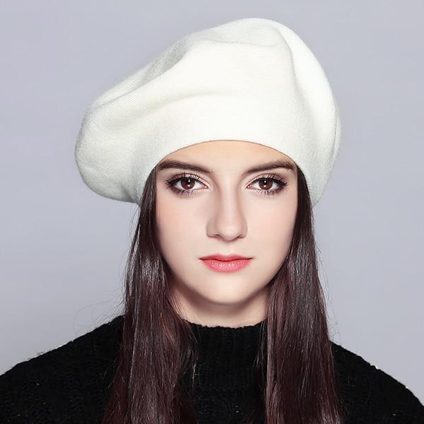 Béret pour femme - Blanc - Ajustable (du 54 au 59) | La boutique du chapeau