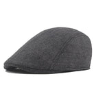 Béret rétro coupe - vent - Gris foncé - Ajustable (du 54 au 59) | La boutique du chapeau