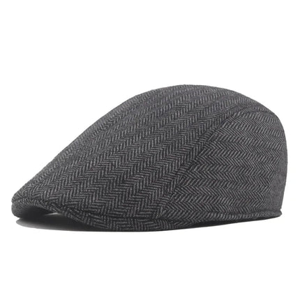 Béret rétro coupe - vent - Gris foncé - Ajustable (du 54 au 59) | La boutique du chapeau