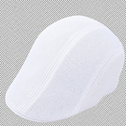 Béret rétro coupe - Blanc - Ajustable (du 54 au 59) | La boutique du chapeau