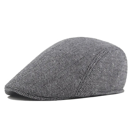 Béret rétro coupe - vent - Gris clair - Ajustable (du 54 au 59) | La boutique du chapeau