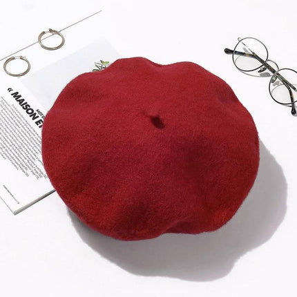 Béret style britannique - Bordeaux - M (56 - 58cm) | La boutique du chapeau
