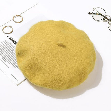 Béret style britannique - Jaune - M (56 - 58cm) | La boutique du chapeau