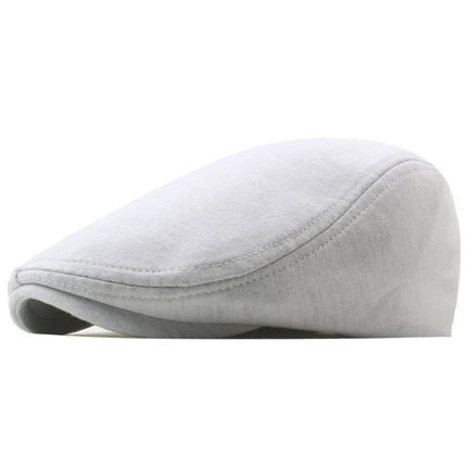 Béret style britannique - Blanc - Ajustable (du 54 au 59) | La boutique du chapeau