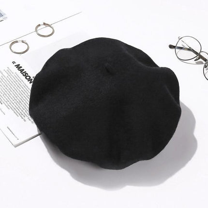 Béret style britannique - Noir - M (56 - 58cm) | La boutique du chapeau