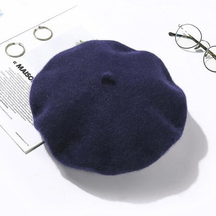 Béret style britannique - bleu marin - M (56 - 58cm) | La boutique du chapeau