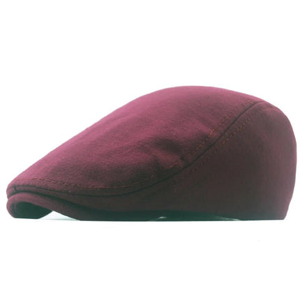 Béret style britannique - Bordeaux - Ajustable (du 54 au 59) | La boutique du chapeau