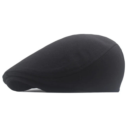 Béret style britannique - Noir - Ajustable (du 54 au 59) | La boutique du chapeau