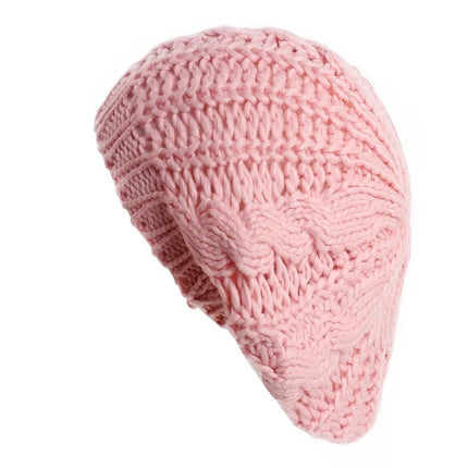 Béret tressé pour femme - Rose - Ajustable (du 54 au 59) | La boutique du chapeau