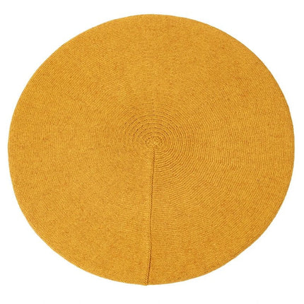 Béret femme en coton - Jaune - Ajustable (du 54 au 59) | La boutique du chapeau