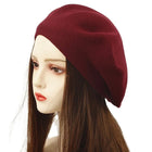 Béret femme en coton - Bordeaux - Ajustable (du 54 au 59) | La boutique du chapeau