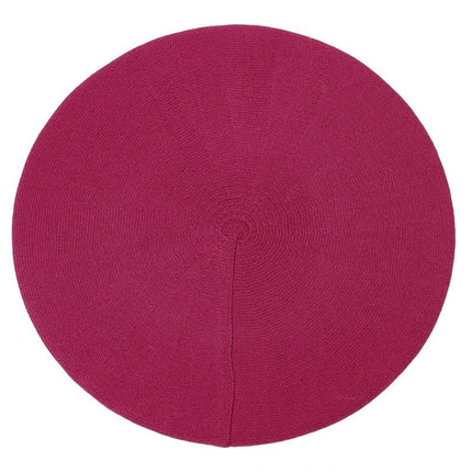 Béret femme en coton - Rose/rouge - Ajustable (du 54 au 59) | La boutique du chapeau