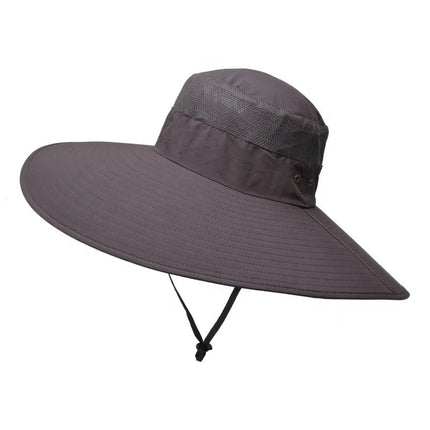 Bob de pêche large bord pour protection solaire - Marron - XL (60 - 61cm) | La boutique du chapeau