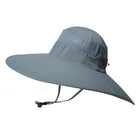 Bob de pêche large bord pour protection solaire - Gris foncé - XL (60 - 61cm) | La boutique du chapeau