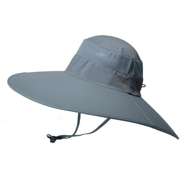 Bob de pêche large bord pour protection solaire - Gris foncé - XL (60 - 61cm) | La boutique du chapeau