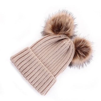 Bonnet à pompons pour femmes - Khaki - Adulte | La boutique du chapeau