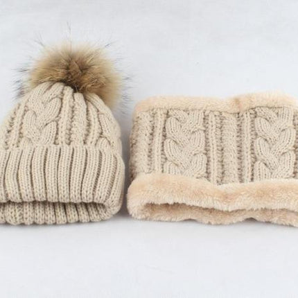 Bonnet avec cache cou polaire - Blanc - Ajustable (du 54 au 59) | La boutique du chapeau