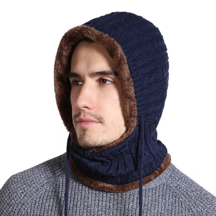 Bonnet avec protection du cou - Bleu - Ajustable (du 54 au 59) | La boutique du chapeau