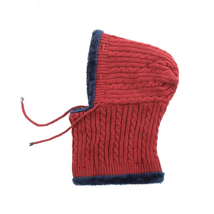 Bonnet avec protection du cou - Bordeaux - Ajustable (du 54 au 59) | La boutique du chapeau