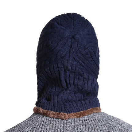 Bonnet avec protection du cou - Bleu - Ajustable (du 54 au 59) | La boutique du chapeau