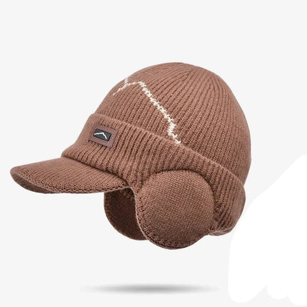 Bonnet cache - oreilles - Café - Ajustable (du 55 à 60 cm) | La boutique du chapeau