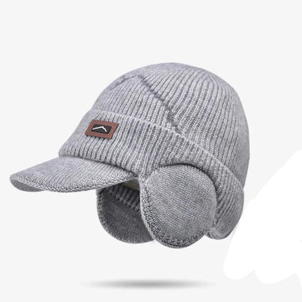 Bonnet cache - oreilles - Gris - Ajustable (du 55 à 60 cm) | La boutique du chapeau