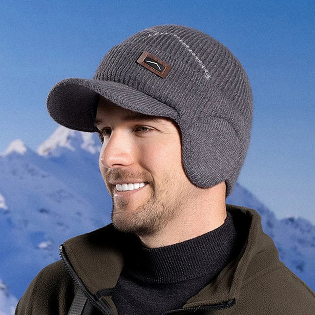 Bonnet cache - oreilles - Gris - Ajustable (du 55 à 60 cm) | La boutique du chapeau