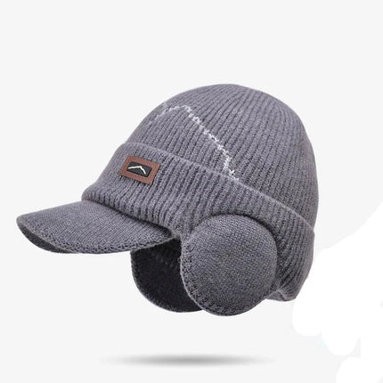 Bonnet cache - oreilles - Gris foncé - Ajustable (du 55 à 60 cm) | La boutique du chapeau