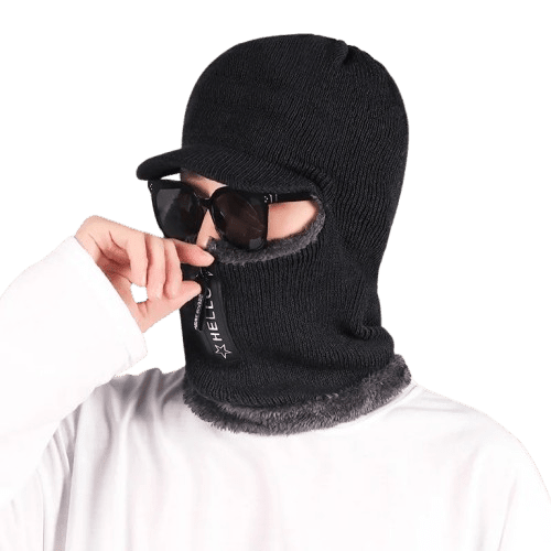 Bonnet cagoule homme - Noir - Ajustable (du 54 au 59) | La boutique du chapeau