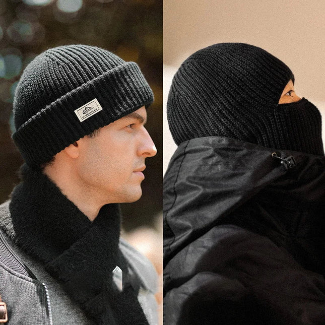 Bonnet cagoule pour homme - Noir - | La boutique du chapeau