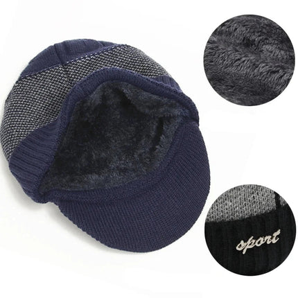 Bonnet casquette et cache - cou - Bonnet - Bleu - Ajustable (du 54 au 59) | La boutique du chapeau