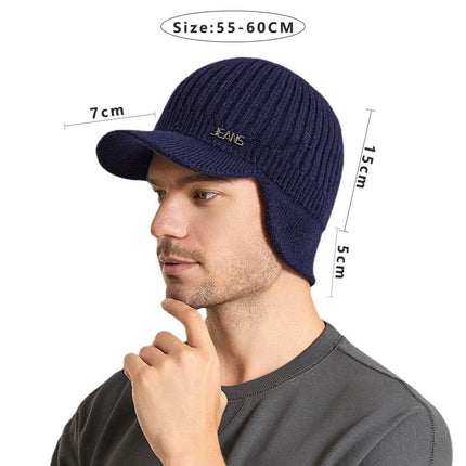 Bonnet casquette pour homme - Bleu - Ajustable (du 54 au 59) | La boutique du chapeau