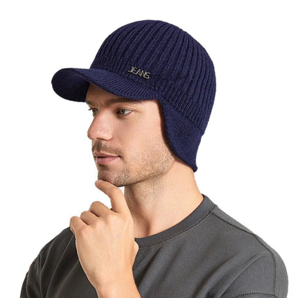 Bonnet casquette pour homme - Bleu - Ajustable (du 54 au 59) | La boutique du chapeau