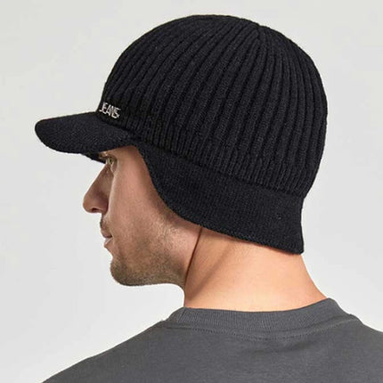 Bonnet casquette pour homme - Noir - Ajustable (du 54 au 59) | La boutique du chapeau
