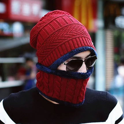 Bonnet chaud pour homme - Rouge - Ajustable (du 54 au 59) | La boutique du chapeau