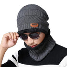Bonnet chaud pour homme - Gris - Ajustable (du 54 au 59) | La boutique du chapeau