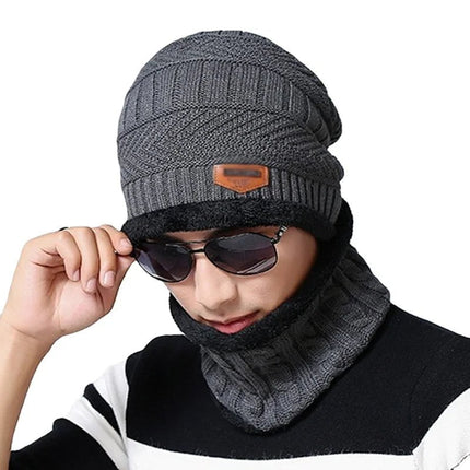 Bonnet chaud pour homme - Gris - Ajustable (du 54 au 59) | La boutique du chapeau