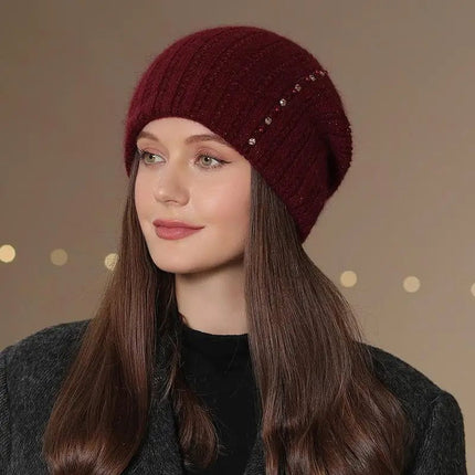 Bonnet décontracté pour femme - Bordeaux - Ajustable (du 54 au 59) | La boutique du chapeau