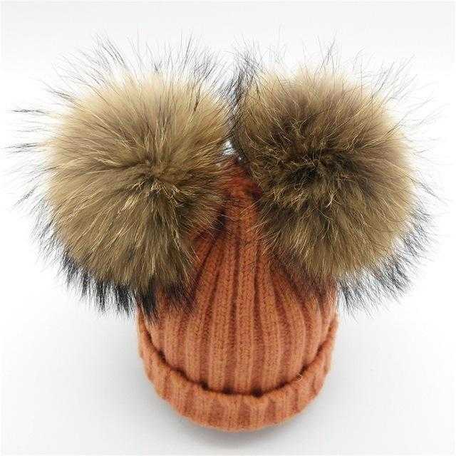 Bonnet deux Pompons - Noir - Adulte | La boutique du chapeau
