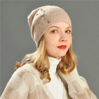 Bonnet d'hiver en tricot pour femme - Camel - Ajustable (du 54 au 59) | La boutique du chapeau