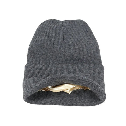Bonnet d'hiver épais pour homme - Gris foncé - Ajustable (du 54 au 59) | La boutique du chapeau