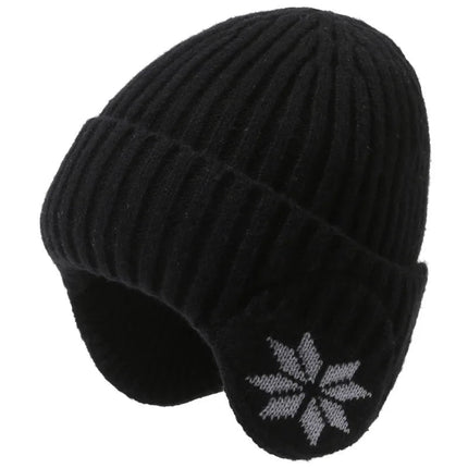 Bonnet unisexe avec protection des oreilles - Noir - Ajustable (du 54 au 59) | La boutique du chapeau