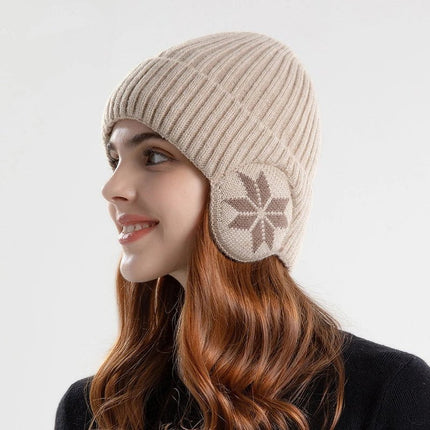 Bonnet unisexe avec protection des oreilles - Beige - Ajustable (du 54 au 59) | La boutique du chapeau