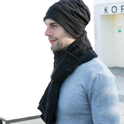 Bonnet écharpe et gants tactiles - Gris - Adulte | La boutique du chapeau