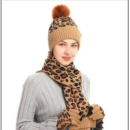 Bonnet écharpe et gants tactiles avec doublure en polaire - Kaki - Ajustable (du 54 au 59) | La boutique du chapeau
