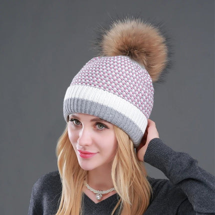 Bonnet en acrylique pour femme : léger et chaud - Rose - Ajustable (du 54 au 59) | La boutique du chapeau